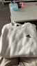 adidas情侣款宽松抓绒圆领长袖卫衣套头衫男女秋季阿迪达斯轻运动 白色   S 实拍图