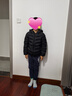 鸭鸭（YAYA）儿童轻薄羽绒服短款小童中大童连帽男女童2023秋冬洋气童装外套 黑色 150 实拍图