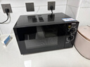 格兰仕（Galanz）微波炉光波炉蒸烤箱一体机 不锈钢内胆 家用平板式23升大容量速热 简易旋钮操作G80F23SP-M8(S0) 黑色 实拍图