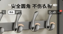 百字挂钩免打孔卫生间衣帽架排钩衣服墙上门后厨房浴室粘钩毛巾挂衣钩 实拍图