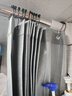 美居客隐形折叠浴帘免打孔防水防霉浴室卫生间隔断帘单帘1.2*2.0m(雅灰) 实拍图