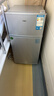 奥克斯小冰箱家用小型迷你冷藏冷冻两用出租房宿舍用节能省电寝室办公室电冰箱 【升级净化去味】42A156DW银【节能省电】 实拍图