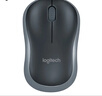 罗技（Logitech）M185鼠标 无线鼠标 办公鼠标 对称鼠标 黑色灰边 带无线2.4G接收器 实拍图