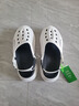 森馬洞洞鞋男夏季外穿踩屎感包头拖鞋青少年户外运动两用轻便沙滩凉鞋 白黑（旗舰款） 44-45 实拍图