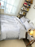 博洋家纺床上用品四件套纯棉被套床单100%棉套件全棉被罩1.5米床晨雾影格 实拍图
