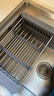 京严水槽沥水架可伸缩置物架不锈钢碗碟碗盘收纳架水池沥碗架洗菜篮 实拍图