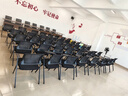 海艾珈培训椅带板折叠椅办公椅洽谈椅会议椅可折叠学习椅 带桌板 实拍图