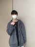 回力开衫卫衣男春秋季新款简约外套男纯色连帽上衣服 深灰色 XL （建议体重150-170斤） 实拍图