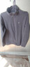 探拓（TECTOP）抓绒衣 户外加厚保暖男抓绒衣纯色立领半开衫柔软舒适抓绒衣 MZRY033 男款灰色 L 实拍图