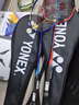 YONEX尤尼克斯羽毛球拍对拍yy全碳素双拍天斧AX01 含手胶已穿线24磅4U 实拍图