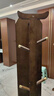 唯博思 穿衣镜全身落地镜家用卧室实木挂衣架轻奢可旋转带抽屉一体试衣镜子  B15款胡桃色_带滚轮 实拍图
