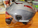 YOHE永恒电动车头盔夏季防晒透气半盔摩托车男女士通用电瓶车轻便式安全帽新国标3C认证 本田灰选配透明 大小可调节 实拍图