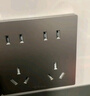 公牛（BULL）开关插座 G12系列一位电脑六类插座G12T102B 星空灰暗装 实拍图