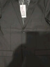 罗蒙（ROMON）西服男士小西装外套职业正装修身休闲伴郎服 黑色XL 实拍图