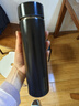 炊大皇 保温杯 316L医用级不锈钢茶水分离商务便携保温杯 黑色 490ml 实拍图