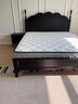 家特林乡村美式实木床1.8米现代简约黑胡桃色主卧复古轻奢软包婚双人床 单床 1.5*2米框架床 实拍图