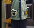 汪汪队立大功儿童家居服套装珊瑚绒开衫2件套男童睡衣女宝宝保暖睡衣藏青 105 实拍图