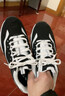 斯凯奇奥利奥|秋季黑白老爹鞋复古熊猫鞋透气厚底增高运动鞋 实拍图