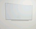 得力150*90cm实心纤维板芯白板 易擦磁性挂式白板悬挂写字板白板黑板（含白板擦 白板笔 磁钉）33137  实拍图