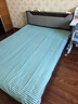 迎裕财实木床简约现代主卧家用1.5单人床出租房用1.8米榻榻米软包 灰色单床+5cm床垫 1.5*2米 实拍图