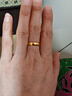 周生生新年黄金戒指 足金素圈活口戒男女情侣 可作对戒09141R 计价4.3克 实拍图