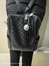 古梵缇（GUFANTI）双肩包女 头层牛皮韩版时尚大容量旅行背包圣诞实用礼物送老婆 黑色 实拍图