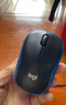 罗技（Logitech）M185鼠标 无线鼠标 办公鼠标 对称鼠标 黑色蓝边 带无线2.4G接收器 实拍图