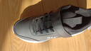 361°儿童运动鞋男童跑鞋秋冬密网轻便魔术贴女童皮革加绒保暖运动鞋 【皮革】碳黑/361度白 37 实拍图