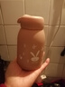 【京东物流送货上门】萌萌兔卡通水杯女牛奶玻璃杯创意便携杯子 咖色萌萌兔 330ml 1只 实拍图