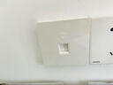 万级高速度86型单口六类网络面板带网口模块套装 Cat6网线插座电脑面板含稳连千兆免打信息模块 灰色 实拍图