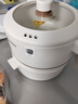 美的（Midea）电煮锅 小电锅 电蒸锅 长柄 宿舍小锅 多功能辅食锅 1.6L学生寝室一体泡面小火锅 XZE2017 配蒸笼 实拍图