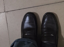 蜻蜓牌【100%全牛皮】男士皮鞋商务休闲真皮防滑软底软面中老年爸爸鞋真皮透气套脚舒适耐磨真皮百搭鞋子 棕色 40 实拍图