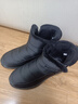 回力雪地靴棉鞋冬季加绒加厚保暖面包鞋女防水防滑中老年人棉靴鞋子男 黑色-侧拉链0357 45 实拍图