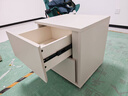 林氏家居现代创意卧室双抽屉网红百搭简易床边收纳柜储物柜小巧床头柜OI1B 【落地款|灰白】OI1B-A床头柜 实拍图