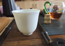 杰艺陶瓷茶具羊脂玉品茗杯功夫盖碗茶壶茶杯德化白瓷茶盏泡茶主人单杯 羊脂玉【茶杯】素白凝香杯 实拍图