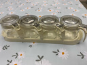 禧天龙玻璃调料盒调料瓶家用调料罐调味罐套装盐罐调味盒4件套带置物架 实拍图