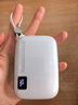 MountPower【3C认证】 可上飞机迷你充电宝20000毫安小巧便携超级快充自带线移动电源适用苹果华为小米手机 优雅白I顶配版：优质高密度电芯+升级主板 实拍图
