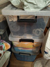 禧天龙塑料衣物收纳箱玩具整理箱车载储物箱55L 透明 3个装 带轮 实拍图