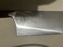 京东京造 9系菜刀 家用切片菜刀具更省力花梨木手柄90Cr【顶格9铬】 实拍图