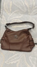 2025新款潮流软皮女士单肩包大容量休闲百搭中年妈妈手提斜挎包包 棕色 实拍图