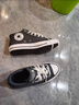 匡威（Converse）官方1970S男女高帮牛皮革休闲板鞋经典黑黑色A13863C A13863C 42 实拍图