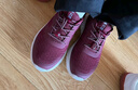 足力健老人鞋中老年轻便休闲散步鞋2431380J 女 酒红 41 实拍图