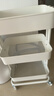 宜家（IKEA）拉斯克家居小推车三层置物架移动茶水桌客厅咖啡桌厨房储物收纳架 【升级款】白色大号 35*45*77cm 实拍图