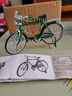 二八大杠自行车拼装摆件手工diy复古属模型玩具老式邮政送报单车 怀旧版-28-【经典绿色】二八大杠 实拍图