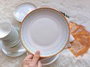 浩雅78头景德镇陶瓷餐具碗碟套装碗具碗盘勺筷整套家用乔迁蓝蔚 实拍图