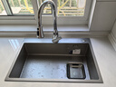九牧不锈钢抗菌压纹手工水槽大单槽厨房洗菜盆洗碗池70*48含龙头02376 实拍图