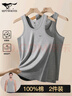 七匹狼纯棉背心男士高弹力运动吸汗透气2件装 实拍图