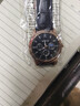 正品男士手表高档休闲石英表简约气质男表皮带高颜值罗马时尚腕表 黑色运动款 实拍图