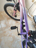 凤凰山地自行车男女变速山地车碟刹青少年儿童自行车学生单车 星际 粉紫【变速】后座+LED灯+辐条轮 22寸【适合130-170cm】 实拍图