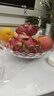 格娜斯 玻璃水果盘家用客厅茶几欧式轻奢风网红高档零食摆放盘大容量 实拍图